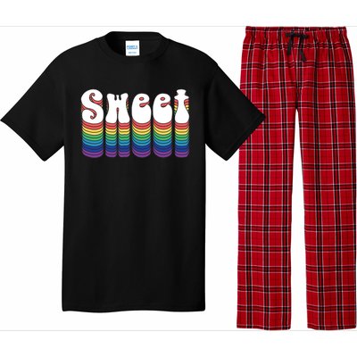 Sweet Groovy Retro 70's Style Pajama Set