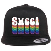 Sweet Groovy Retro 70's Style Flatbill Hat