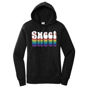 Sweet Groovy Retro 70's Style Women's Pullover Hoodie