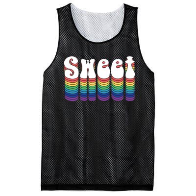 Sweet Groovy Retro 70's Style Mesh Reversible Basketball Jersey Tank