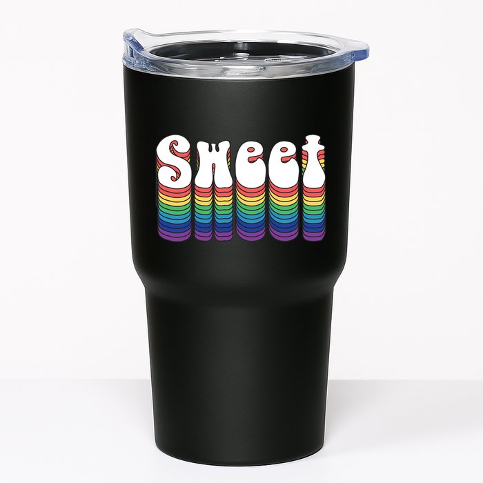 Sweet Groovy Retro 70's Style Tumbler