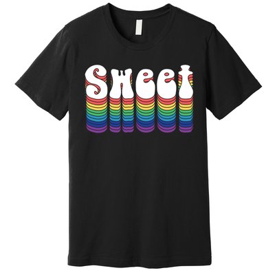 Sweet Groovy Retro 70's Style Premium T-Shirt