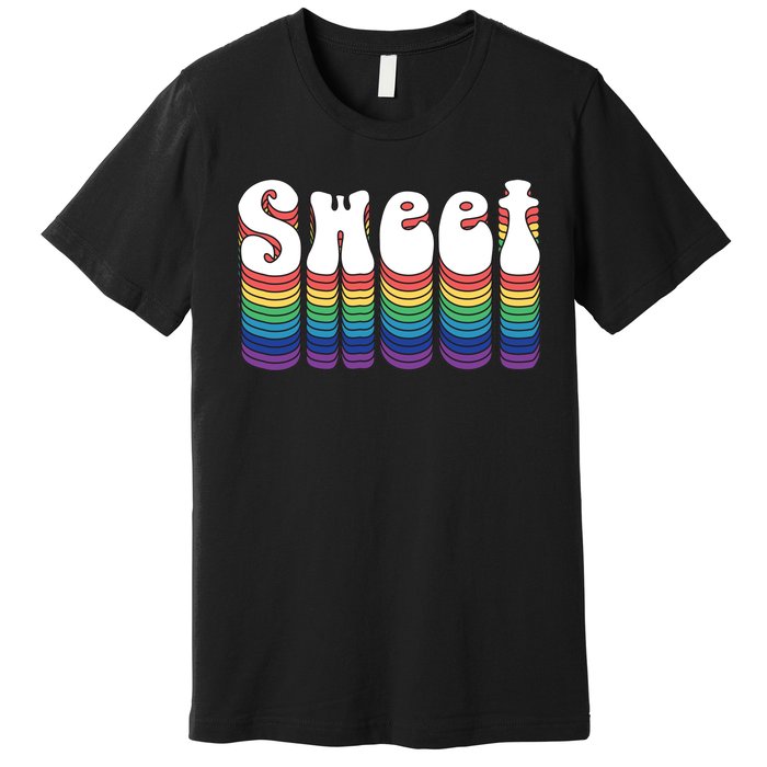 Sweet Groovy Retro 70's Style Premium T-Shirt