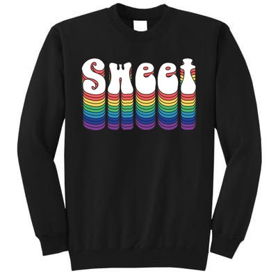 Sweet Groovy Retro 70's Style Tall Sweatshirt