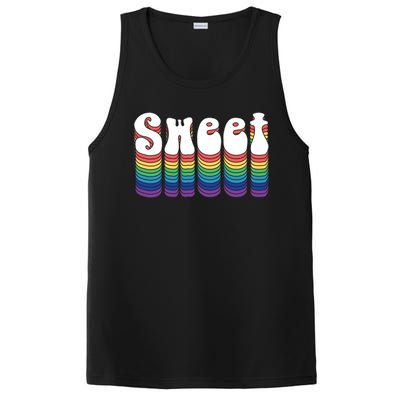 Sweet Groovy Retro 70's Style PosiCharge Competitor Tank