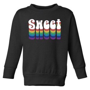 Sweet Groovy Retro 70's Style Toddler Sweatshirt