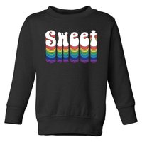 Sweet Groovy Retro 70's Style Toddler Sweatshirt