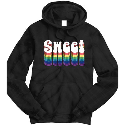 Sweet Groovy Retro 70's Style Tie Dye Hoodie