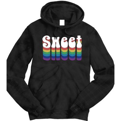 Sweet Groovy Retro 70's Style Tie Dye Hoodie