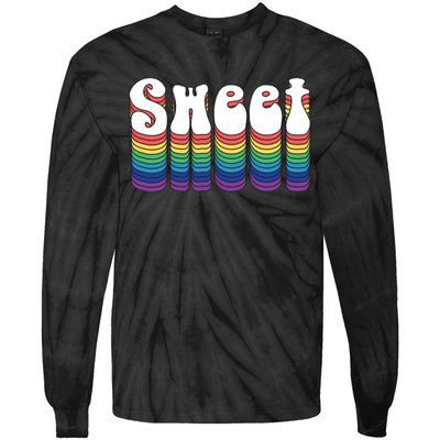 Sweet Groovy Retro 70's Style Tie-Dye Long Sleeve Shirt