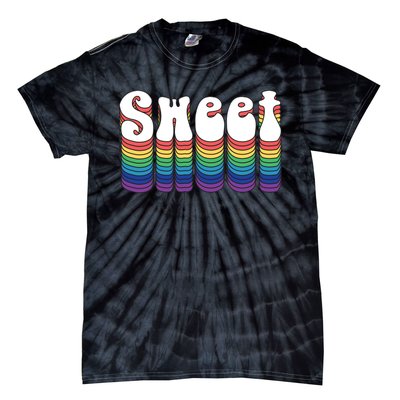 Sweet Groovy Retro 70's Style Tie-Dye T-Shirt