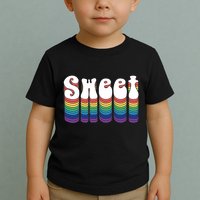 Sweet Groovy Retro 70's Style Toddler T-Shirt