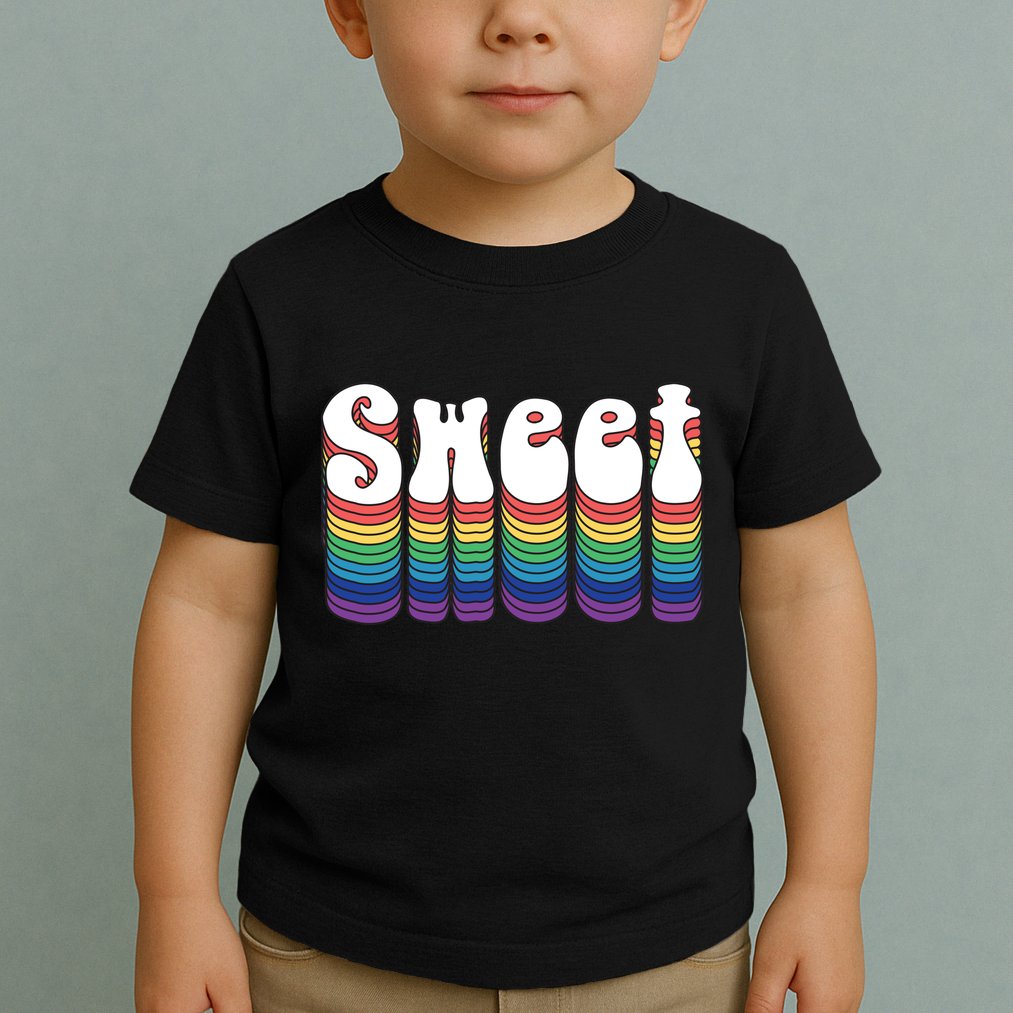 Sweet Groovy Retro 70's Style Toddler T-Shirt