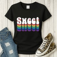 Sweet Groovy Retro 70's Style Womens T-Shirt