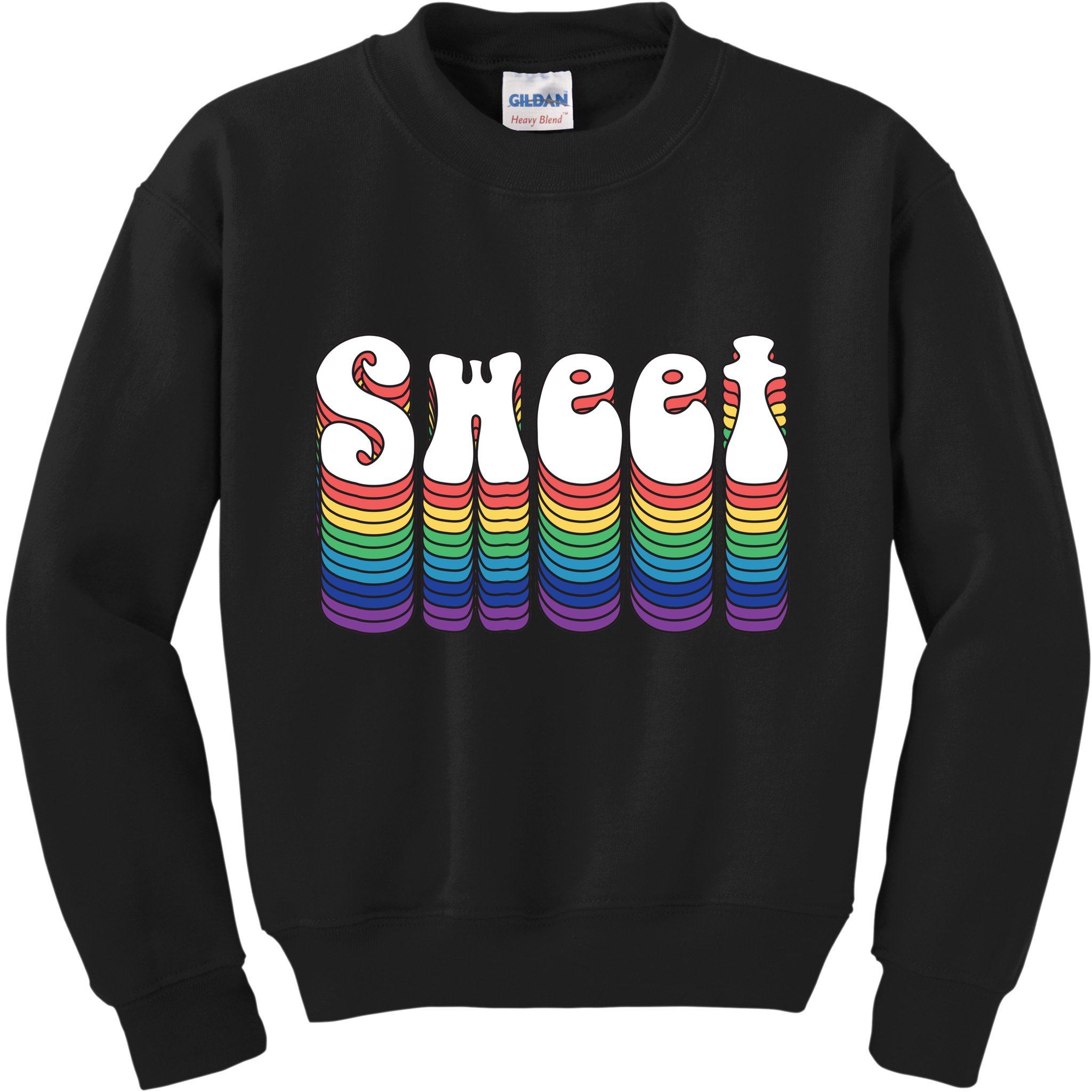 Sweet Groovy Retro 70's Style Kids Sweatshirt