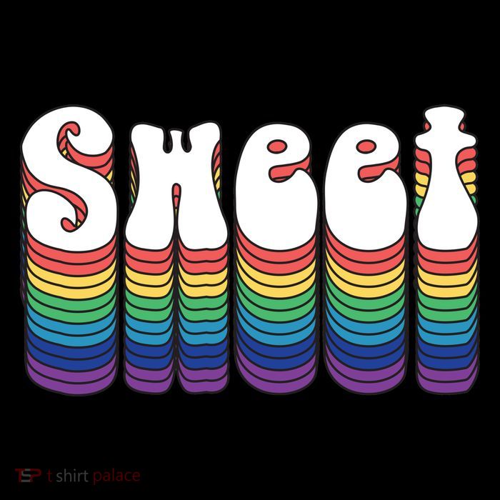 Sweet Groovy Retro 70's Style Kids T-Shirt