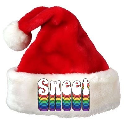 Sweet Groovy Retro 70's Style Premium Christmas Santa Hat