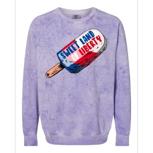 Sweet Land of Liberty Colorblast Crewneck Sweatshirt