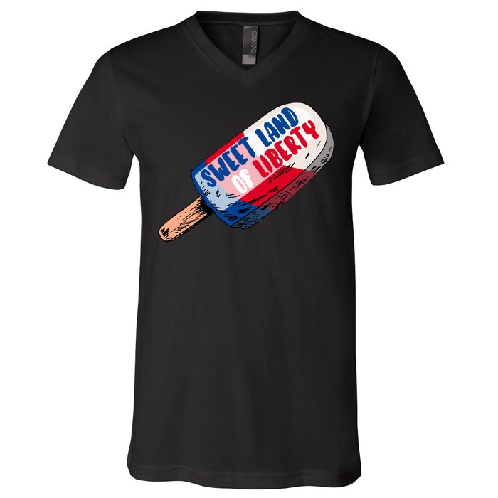 Sweet Land of Liberty V-Neck T-Shirt