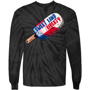 Sweet Land of Liberty Tie-Dye Long Sleeve Shirt