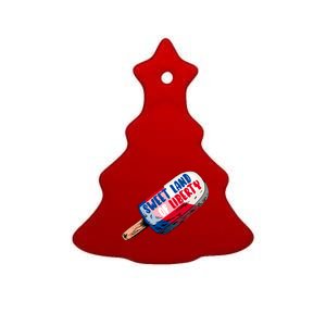 Sweet Land of Liberty Ceramic Tree Ornament