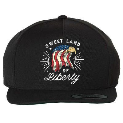 Sweet Land Of Liberty Eagle Wool Snapback Cap