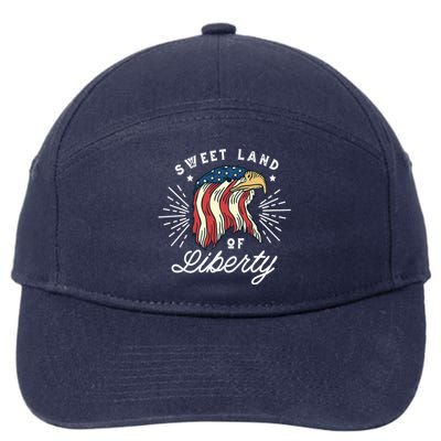 Sweet Land Of Liberty Eagle 7-Panel Snapback Hat