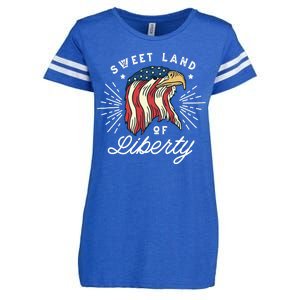 Sweet Land Of Liberty Eagle Enza Ladies Jersey Football T-Shirt