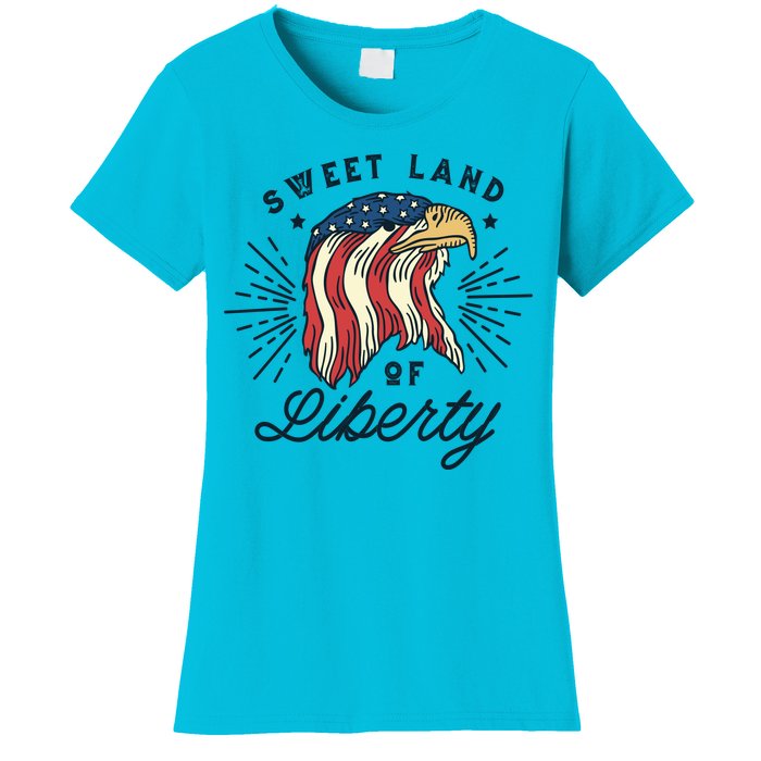 Sweet Land Of Liberty Eagle Women's T-Shirt