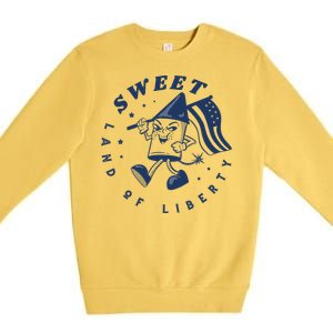 Sweet Land Of Liberty Firework Premium Crewneck Sweatshirt