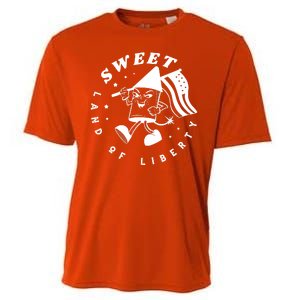 Sweet Land Of Liberty Firework Cooling Performance Crew T-Shirt