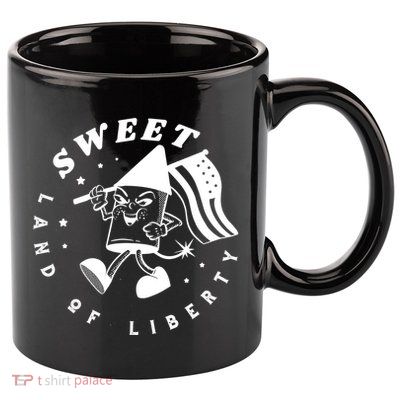Sweet Land Of Liberty Firework 11oz C Handle Ceramic Mug