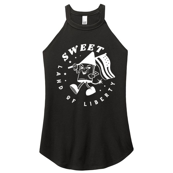 Sweet Land Of Liberty Firework Women's Perfect Tri Rocker Tank
