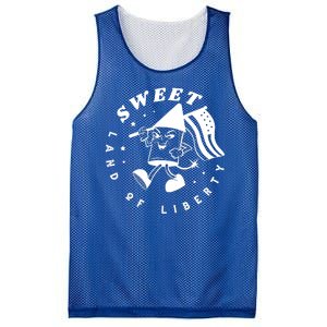 Sweet Land Of Liberty Firework Mesh Reversible Basketball Jersey Tank