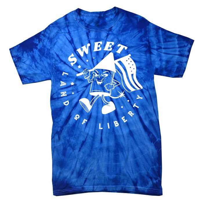 Sweet Land Of Liberty Firework Tie-Dye T-Shirt