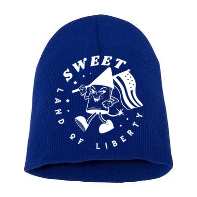 Sweet Land Of Liberty Firework Short Acrylic Beanie