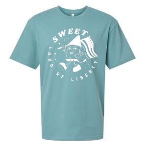 Sweet Land Of Liberty Firework Sueded Cloud Jersey T-Shirt