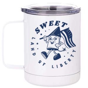 Sweet Land Of Liberty Firework 12 oz Stainless Steel Tumbler Cup