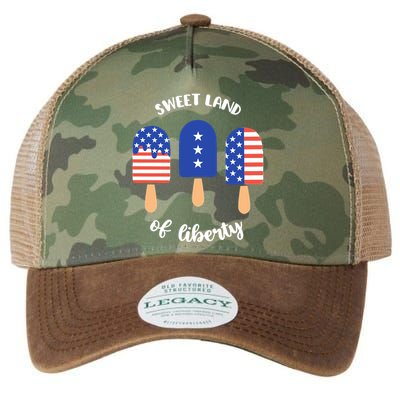 Sweet Land Of Liberty Ice Cream Pops Legacy Tie Dye Trucker Hat