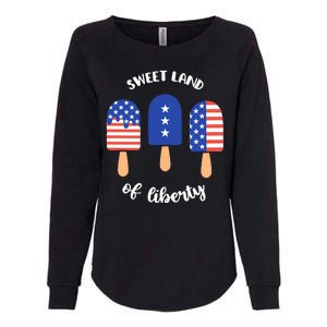 Sweet Land Of Liberty Ice Cream Pops Womens California Wash Sweatshirt