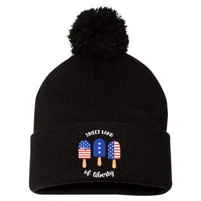 Sweet Land Of Liberty Ice Cream Pops Pom Pom 12in Knit Beanie