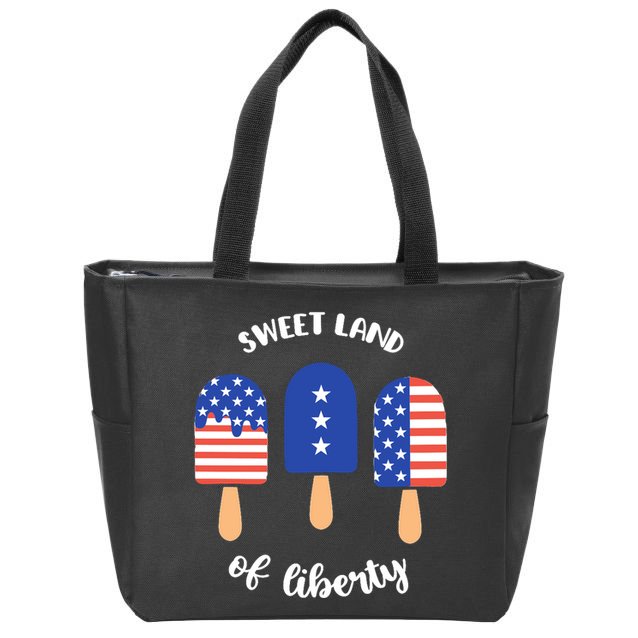 Sweet Land Of Liberty Ice Cream Pops Zip Tote Bag