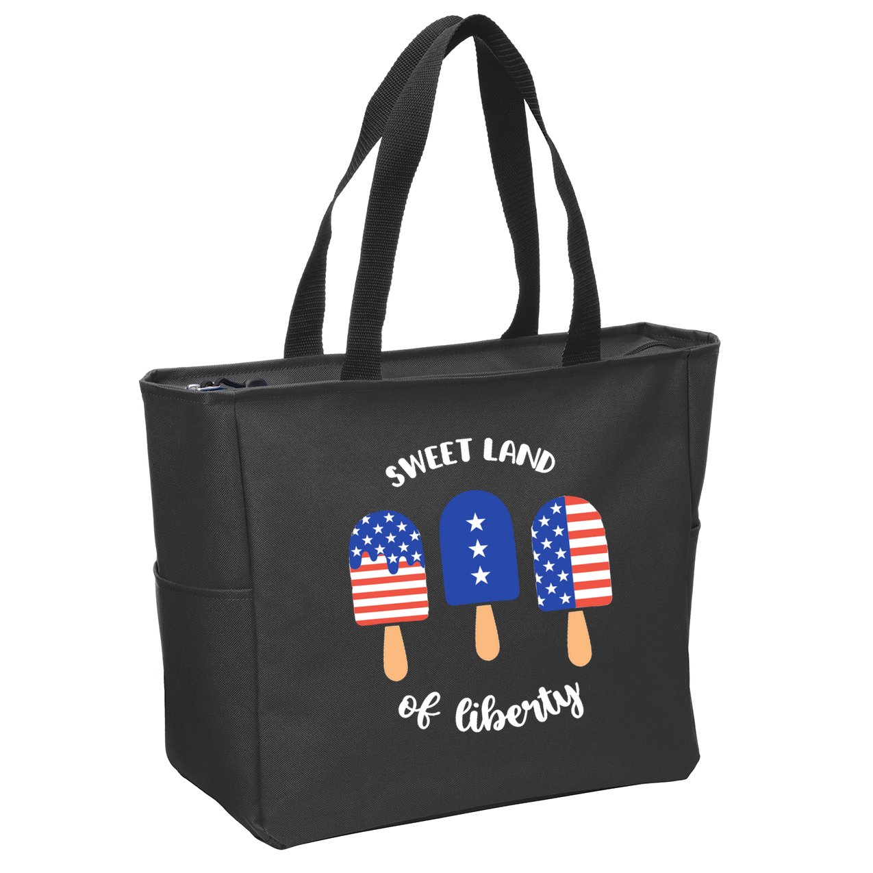 Sweet Land Of Liberty Ice Cream Pops Zip Tote Bag