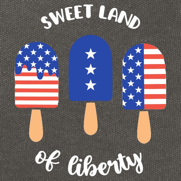 Sweet Land Of Liberty Ice Cream Pops Cotton Canvas Backpack