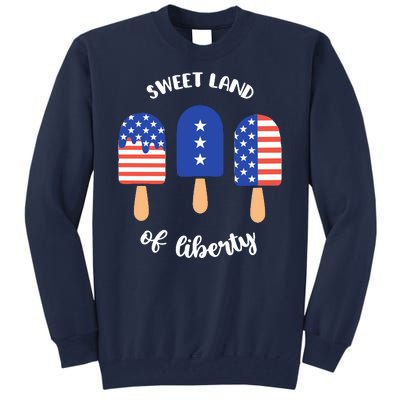 Sweet Land Of Liberty Ice Cream Pops Tall Sweatshirt