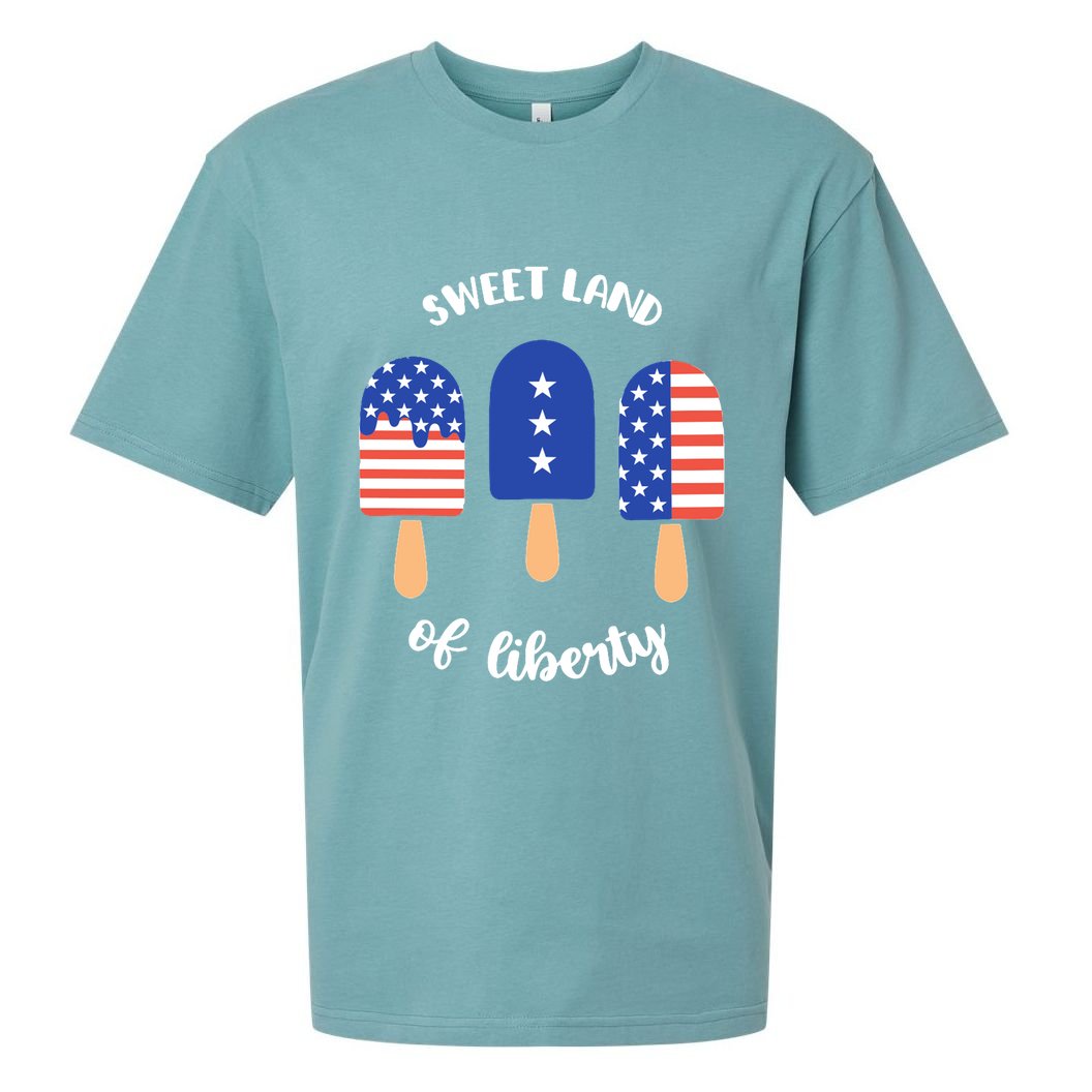Sweet Land Of Liberty Ice Cream Pops Sueded Cloud Jersey T-Shirt