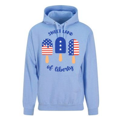 Sweet Land Of Liberty Ice Cream Pops Unisex Surf Hoodie