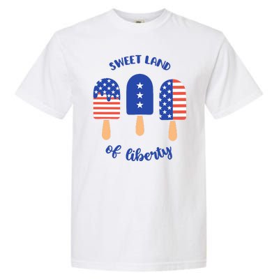 Sweet Land Of Liberty Ice Cream Pops Garment-Dyed Heavyweight T-Shirt