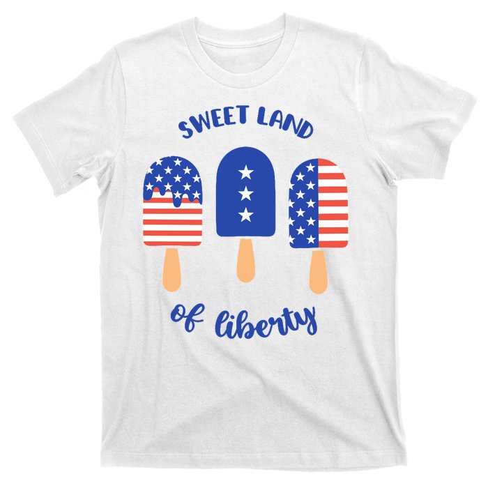 Sweet Land Of Liberty Ice Cream Pops T-Shirt