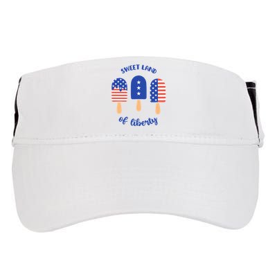 Sweet Land Of Liberty Ice Cream Pops Adult Drive Performance Visor